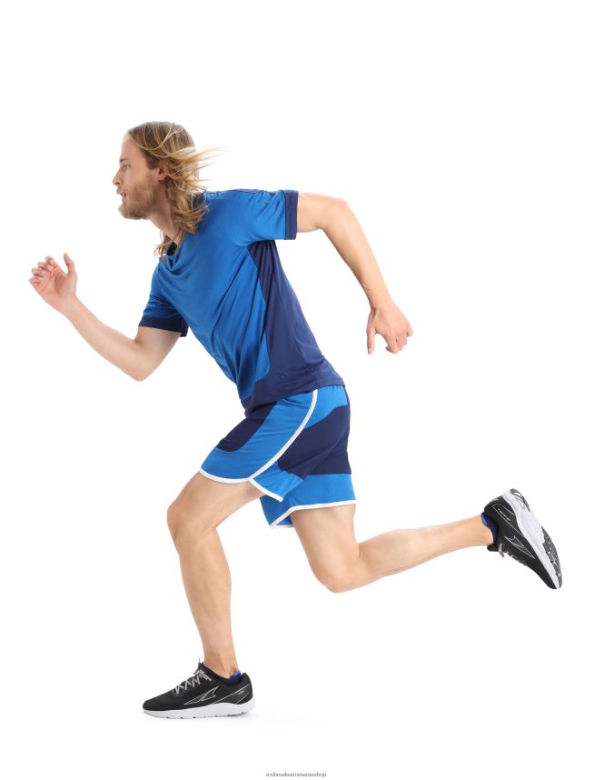 Icebreaker îmbrăcăminte marina regală/lazurită bărbați pantaloni scurți din merino zoneknit DL46T399