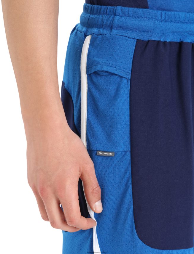 Icebreaker îmbrăcăminte marina regală/lazurită bărbați pantaloni scurți din merino zoneknit DL46T399