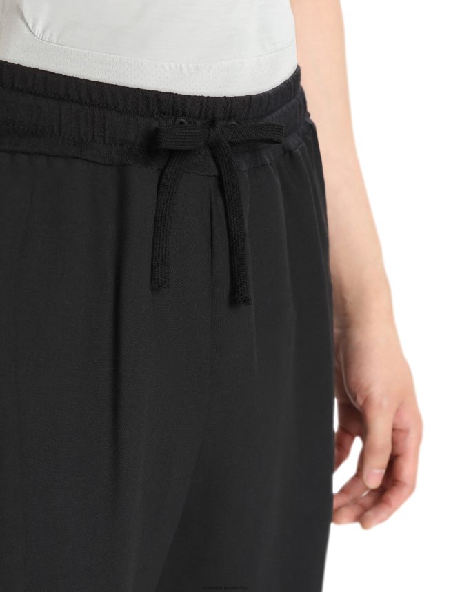 Icebreaker îmbrăcăminte negru bărbați pantaloni scurți din merino zoneknit DL46T249