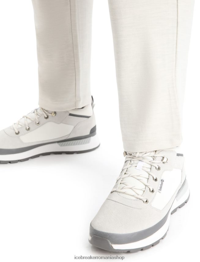 Icebreaker îmbrăcăminte ecru erica bărbați pantaloni interlock merinofin DL46T423