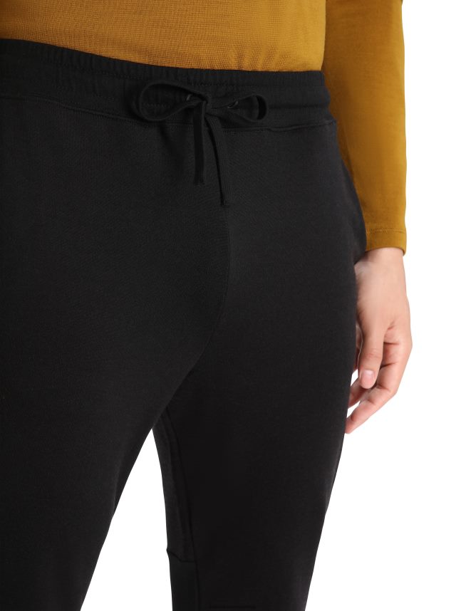 Icebreaker îmbrăcăminte negru bărbați jogger din merino zoneknit DL46T251