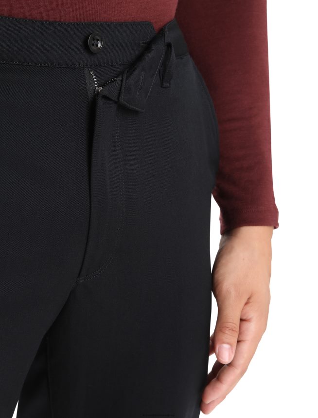 Icebreaker îmbrăcăminte negru bărbați pantaloni merino berlin DL46T350
