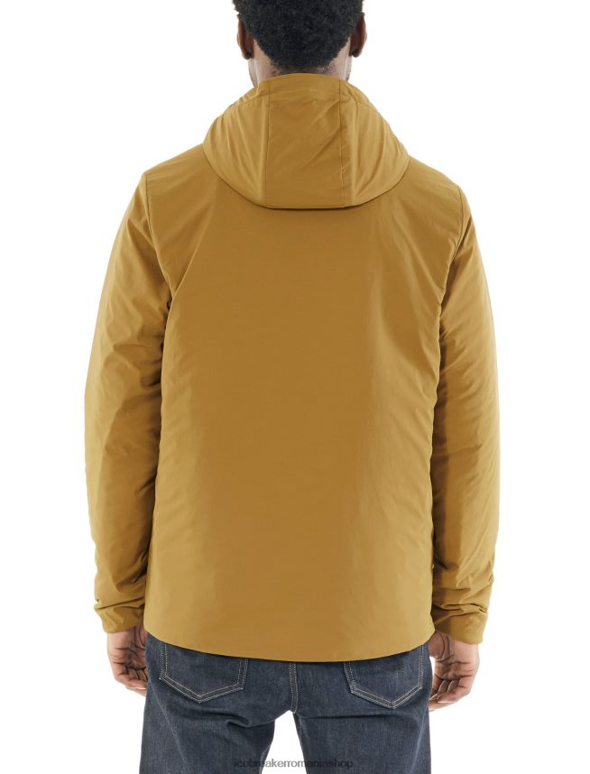 Icebreaker îmbrăcăminte curry bărbați top cu glugă cu mânecă lungă merinoloft Westerly DL46T497