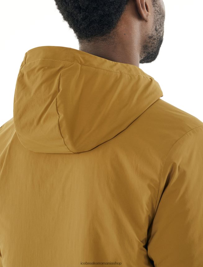 Icebreaker îmbrăcăminte curry bărbați top cu glugă cu mânecă lungă merinoloft Westerly DL46T497