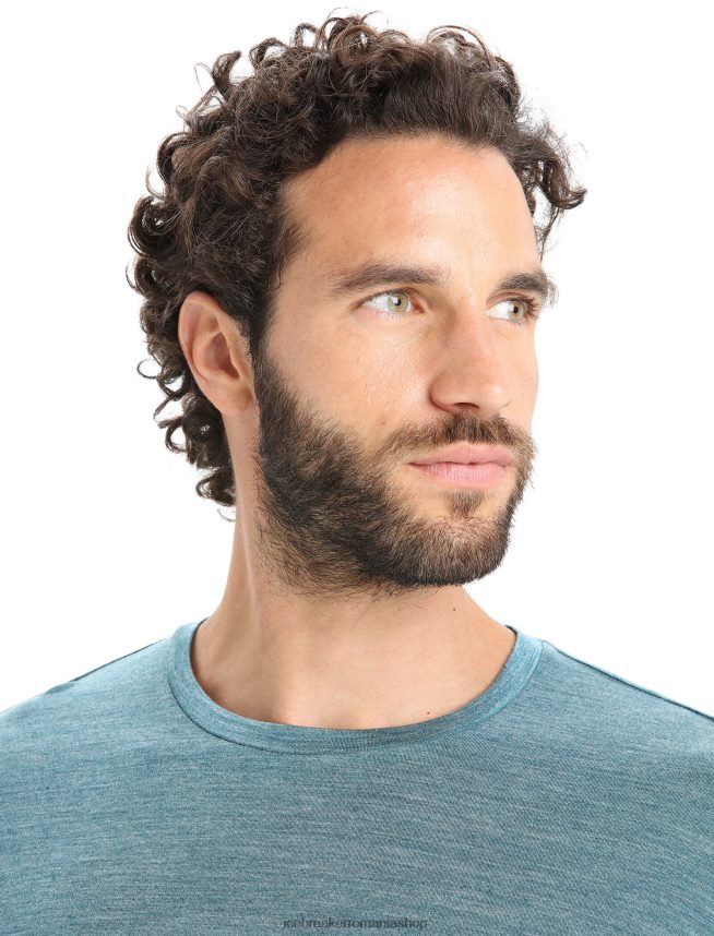 Icebreaker îmbrăcăminte slava verde erica bărbați tricou cu mânecă lungă merino sphere ii DL46T188