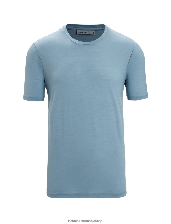 Icebreaker îmbrăcăminte albastru astral bărbați tricou cu mânecă scurtă merino tech lite ii DL46T27