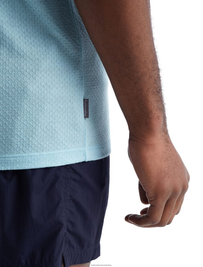 Icebreaker îmbrăcăminte azul/haze bărbați rezervor zoneknit merinos DL46T490