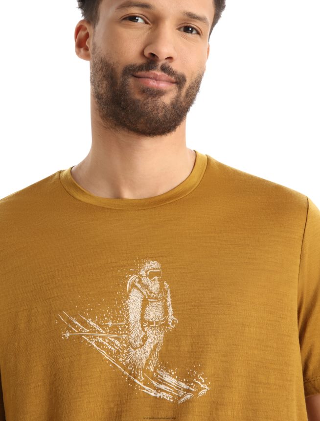 Icebreaker îmbrăcăminte cuișoare bărbați tricou cu mânecă scurtă merino tech lite ii ski yeti DL46T363