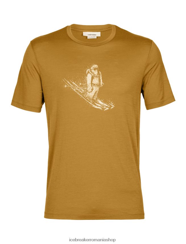 Icebreaker îmbrăcăminte cuișoare bărbați tricou cu mânecă scurtă merino tech lite ii ski yeti DL46T363