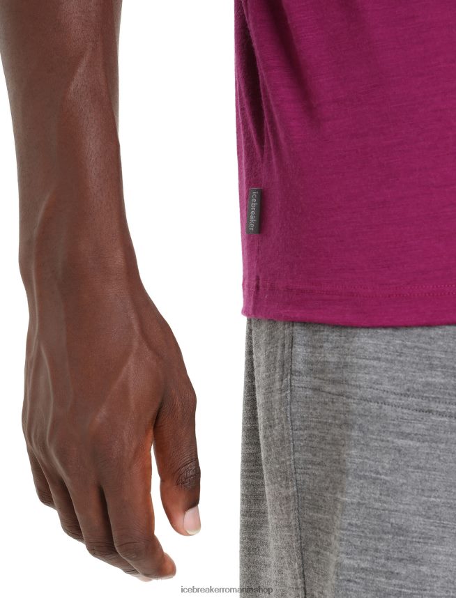 Icebreaker îmbrăcăminte du-te boabe bărbați tricou cu mânecă scurtă merino tech lite ii DL46T28