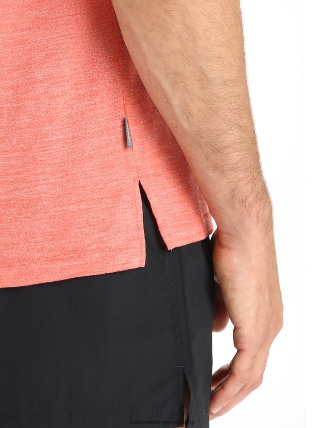 Icebreaker îmbrăcăminte erica pământească vibrantă bărbați tricou cu mânecă scurtă merino sphere ii DL46T8