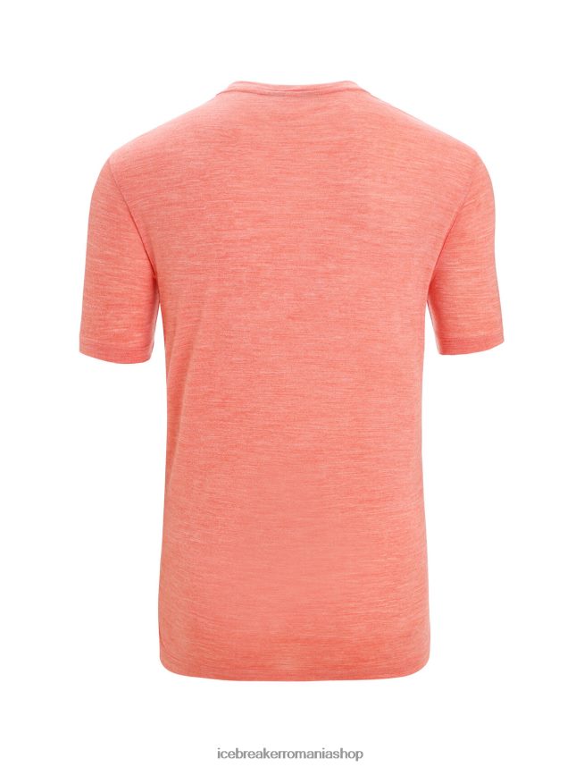 Icebreaker îmbrăcăminte erica pământească vibrantă bărbați tricou cu mânecă scurtă merino sphere ii DL46T8