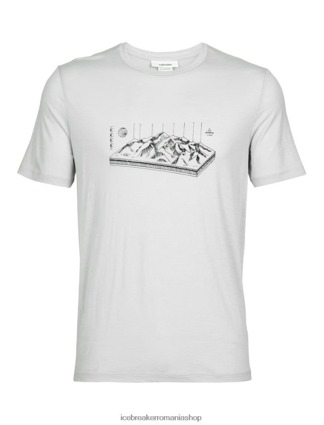 Icebreaker îmbrăcăminte eter bărbați tricou cu mânecă scurtă merino tech lite ii alps 3d DL46T432