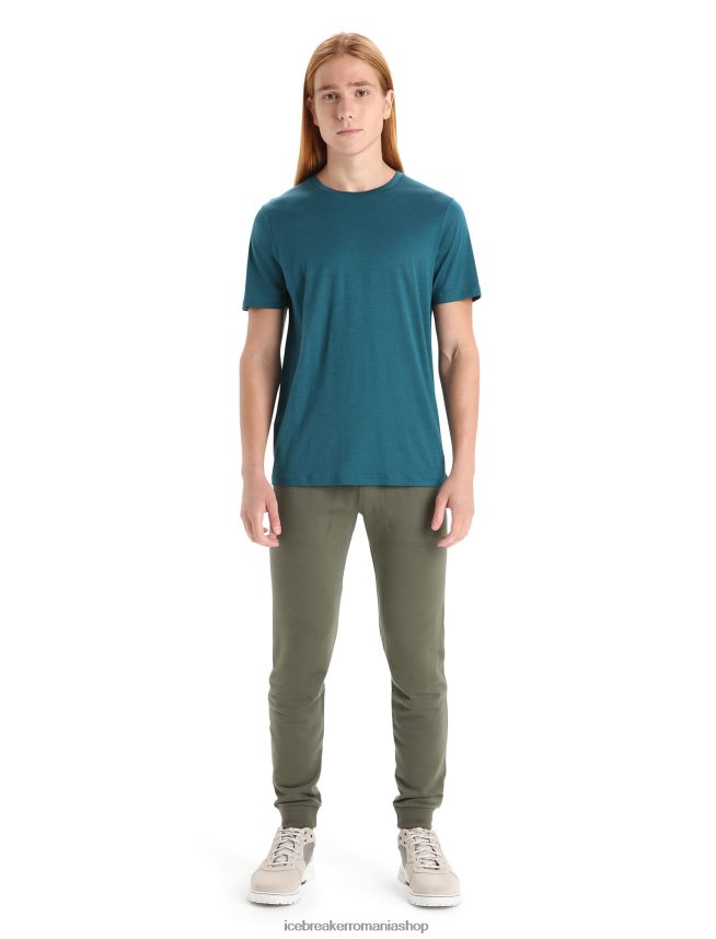 Icebreaker îmbrăcăminte glorie verde bărbați tricou cu mânecă scurtă merino tech lite ii DL46T29