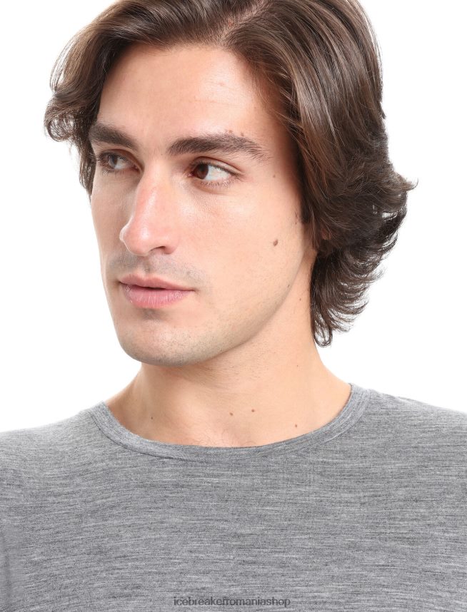 Icebreaker îmbrăcăminte gritstone heather bărbați tricou cu mânecă scurtă merino tech lite ii DL46T23