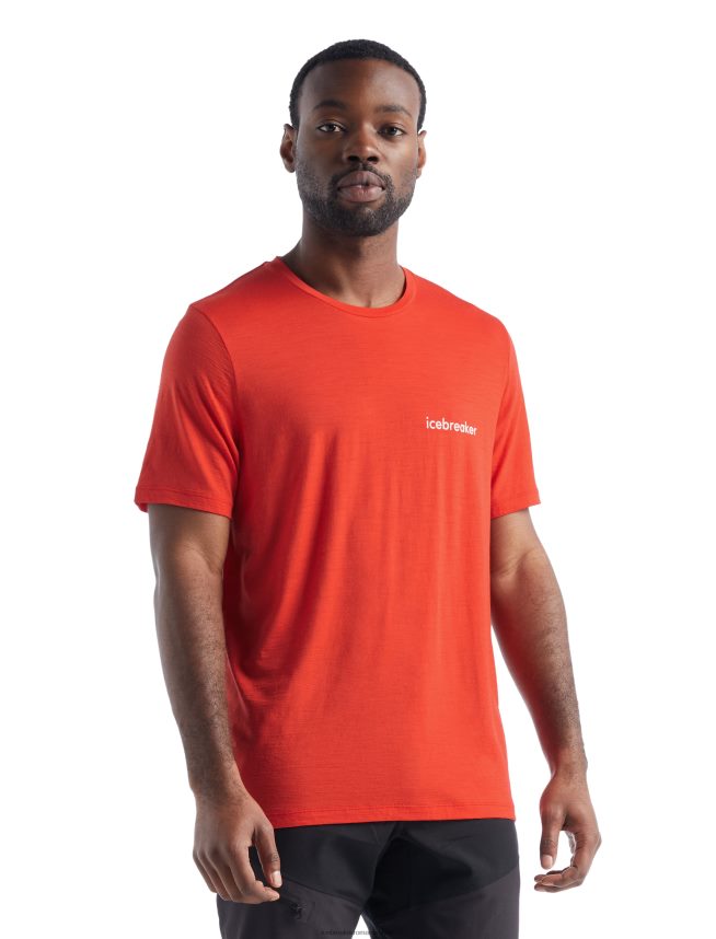 Icebreaker îmbrăcăminte lavă bărbați merino tech lite ii tricou cu maneca scurta sheeperds cycle club DL46T480