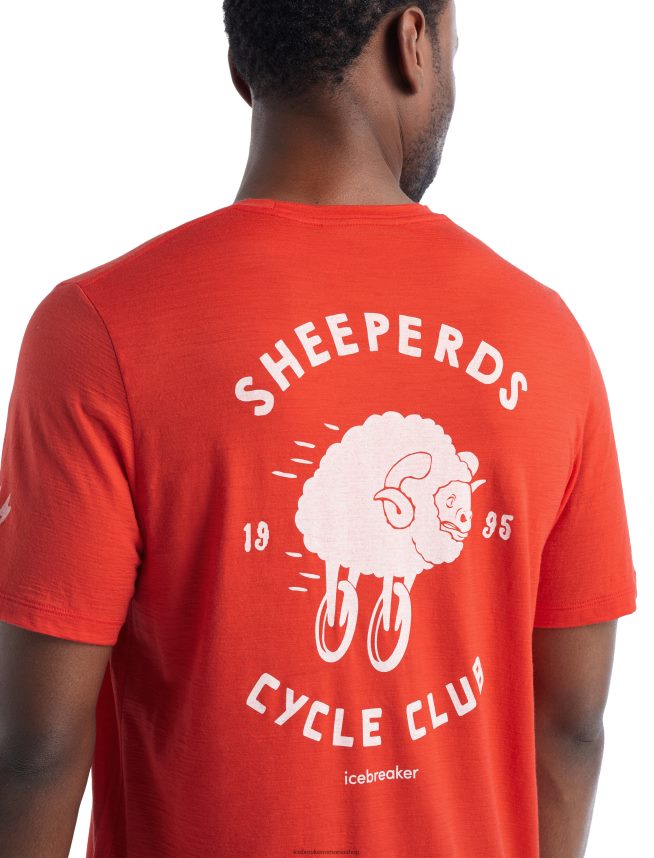 Icebreaker îmbrăcăminte lavă bărbați merino tech lite ii tricou cu maneca scurta sheeperds cycle club DL46T480