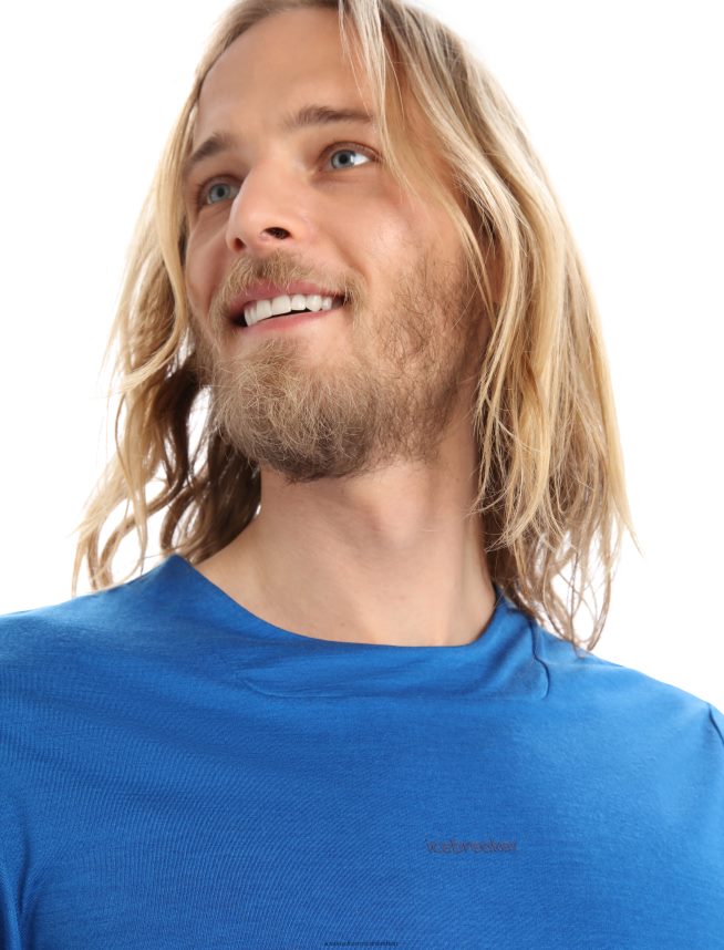 Icebreaker îmbrăcăminte lazurite/marina regală bărbați tricou zoneknit merinos cu maneca scurta DL46T401