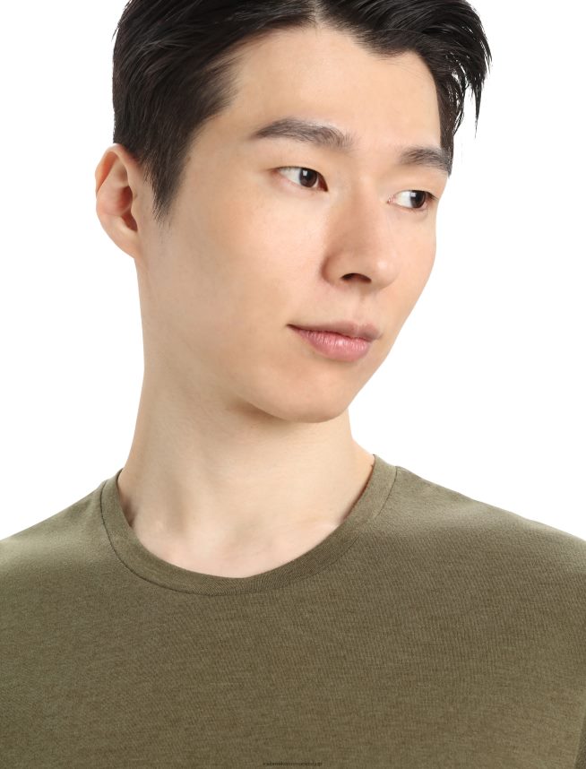 Icebreaker îmbrăcăminte loden bărbați tricou clasic cu mânecă scurtă din merino central DL46T48