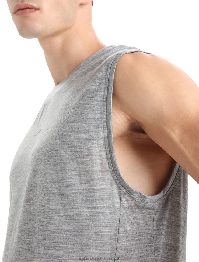 Icebreaker îmbrăcăminte metrou Heather bărbați rezervor zoneknit merinos DL46T13