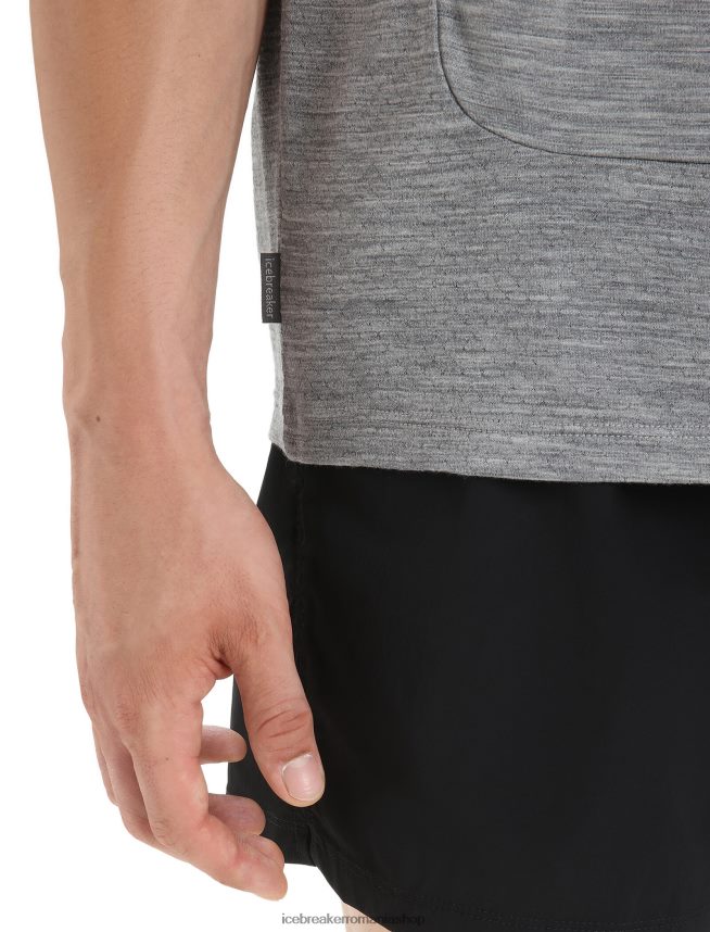 Icebreaker îmbrăcăminte metrou Heather bărbați rezervor zoneknit merinos DL46T13