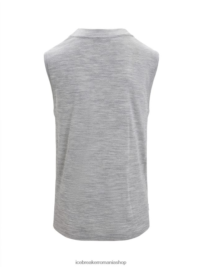 Icebreaker îmbrăcăminte metrou Heather bărbați rezervor zoneknit merinos DL46T13