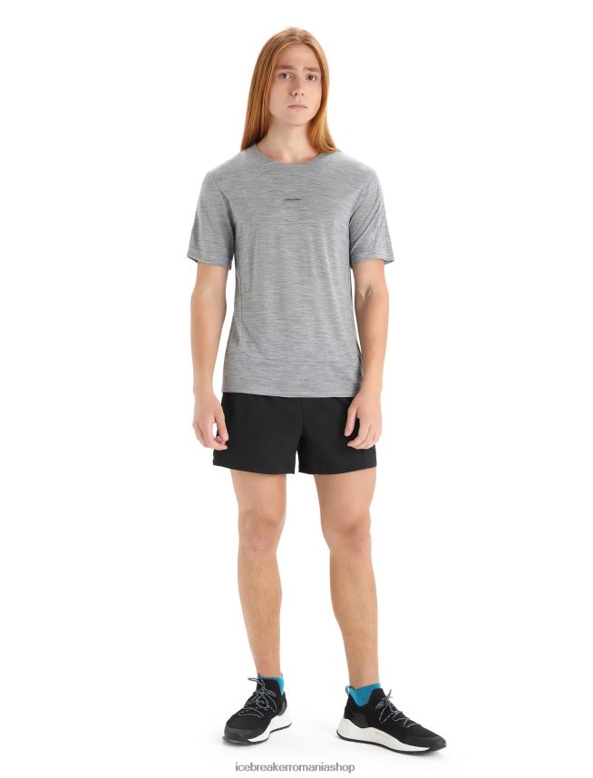 Icebreaker îmbrăcăminte metrou Heather bărbați tricou zoneknit merinos cu maneca scurta DL46T72