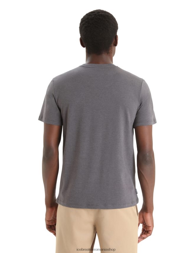 Icebreaker îmbrăcăminte muson bărbați merino central clasic tricou cu mânecă scurtă poveste DL46T53