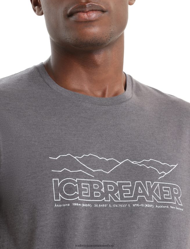 Icebreaker îmbrăcăminte muson bărbați merino central clasic tricou cu mânecă scurtă poveste DL46T53
