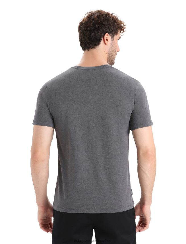 Icebreaker îmbrăcăminte muson bărbați merino central clasic tricou cu maneca scurta otter paddle DL46T62