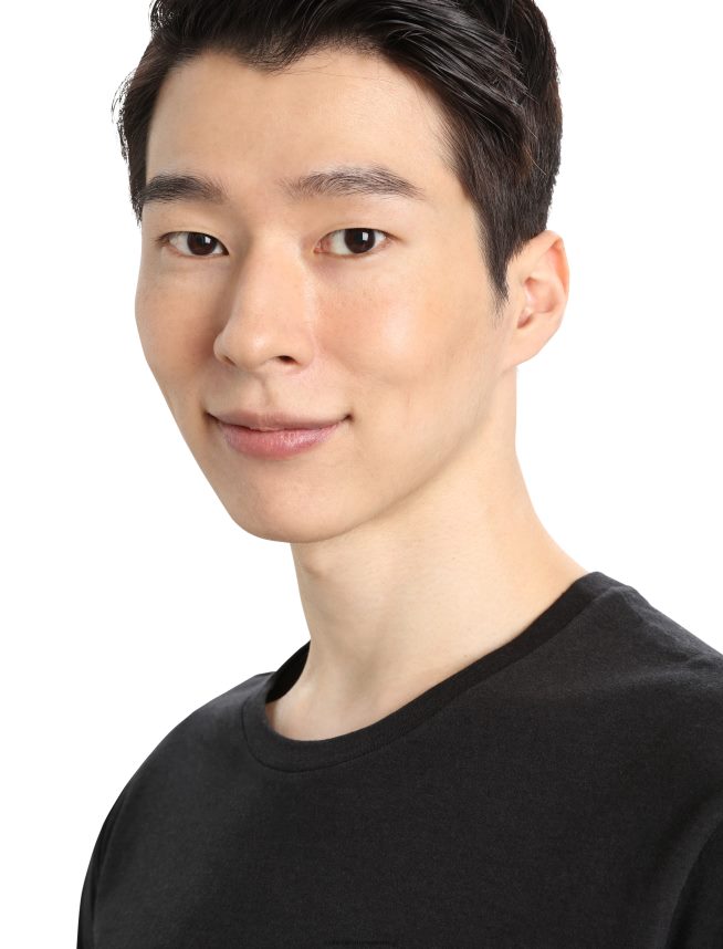 Icebreaker îmbrăcăminte negru bărbați tricou clasic cu mânecă scurtă din merino central DL46T47