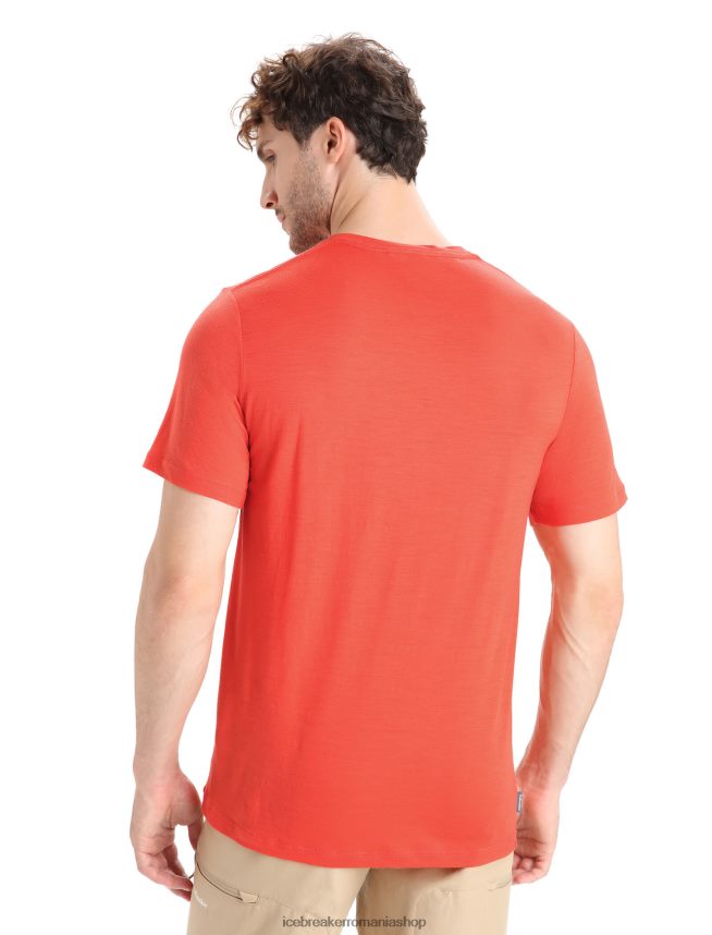 Icebreaker îmbrăcăminte pământ vibrant bărbați tricou cu mânecă scurtă merino tech lite ii nature sprint DL46T56