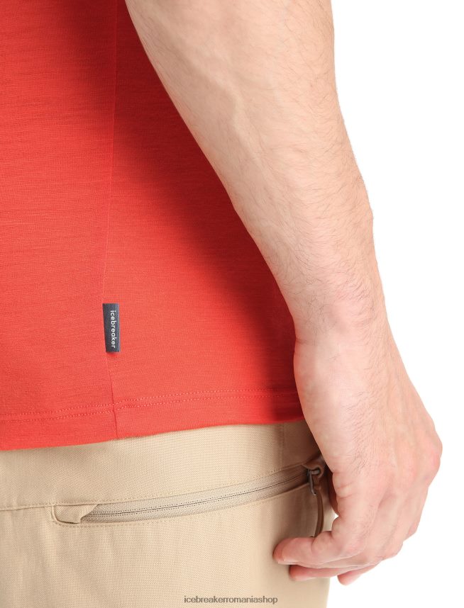 Icebreaker îmbrăcăminte pământ vibrant bărbați tricou cu mânecă scurtă merino tech lite ii nature sprint DL46T56
