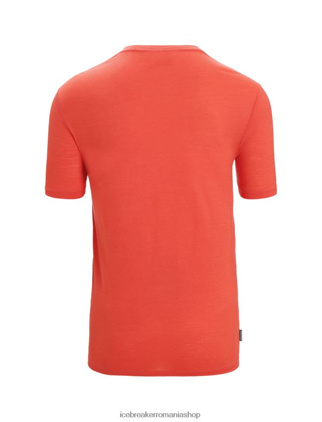 Icebreaker îmbrăcăminte pământ vibrant bărbați tricou cu mânecă scurtă merino tech lite ii nature sprint DL46T56