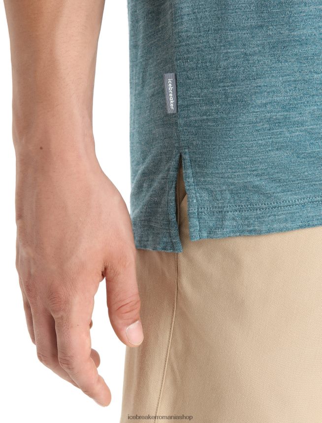 Icebreaker îmbrăcăminte slava verde erica bărbați tricou cu mânecă scurtă merino sphere ii hitt DL46T84