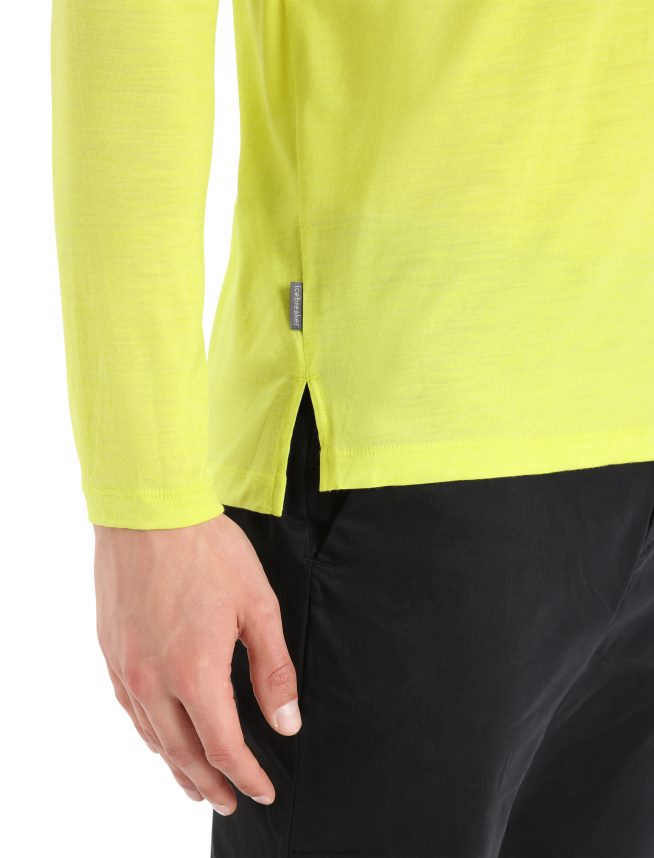 Icebreaker îmbrăcăminte strălucire bărbați tricou cu mânecă lungă merino sphere ii DL46T442