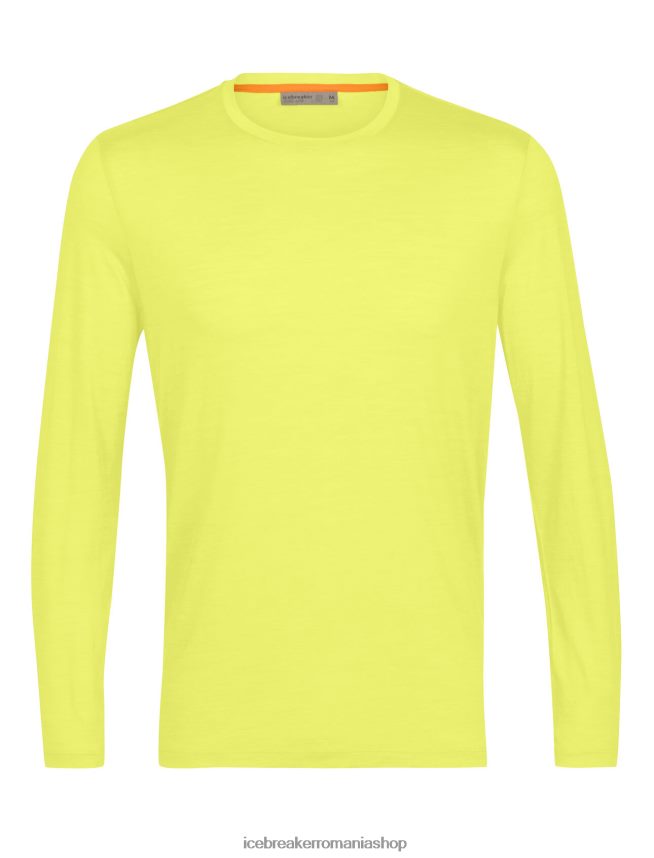 Icebreaker îmbrăcăminte strălucire bărbați tricou cu mânecă lungă merino sphere ii DL46T442