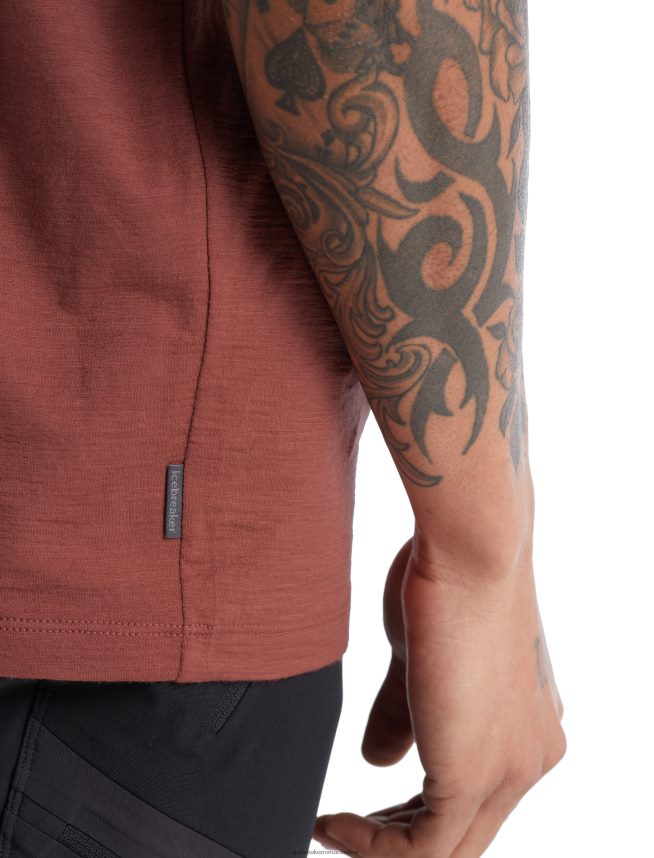 Icebreaker îmbrăcăminte struguri bărbați tricou cu mânecă scurtă merino tech lite ii crescut la sud DL46T483