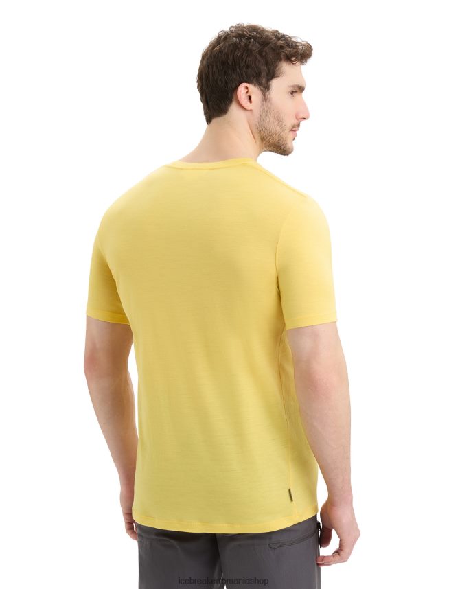 Icebreaker îmbrăcăminte vară bărbați tricou cu mânecă scurtă merino tech lite ii natural DL46T93