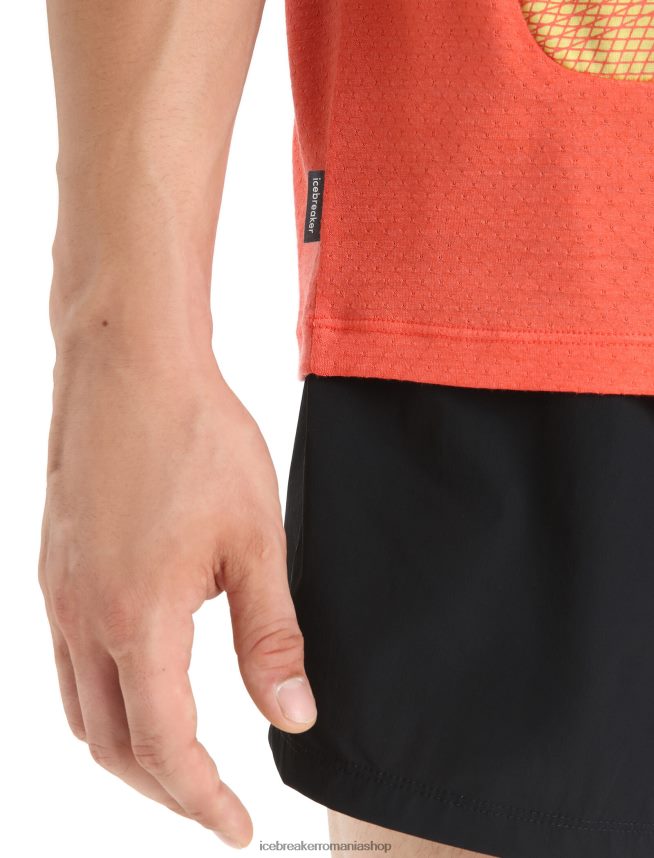 Icebreaker îmbrăcăminte vara/pământ vibrant bărbați zoneknit merino tank geodezic DL46T68