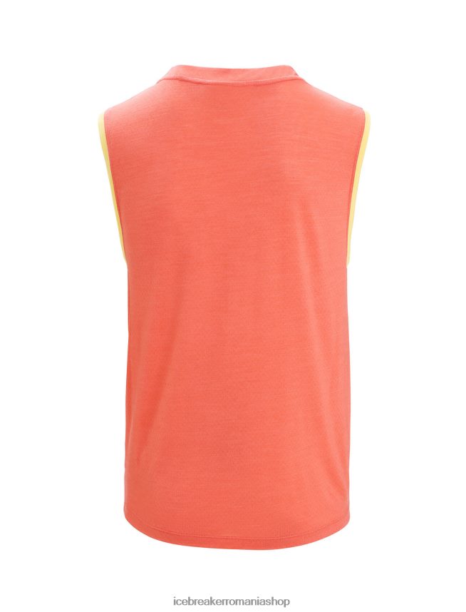 Icebreaker îmbrăcăminte vara/pământ vibrant bărbați zoneknit merino tank geodezic DL46T68