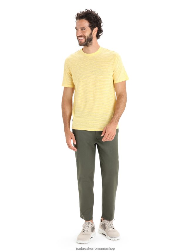 Icebreaker îmbrăcăminte vara/zapada bărbați tricou cu mânecă scurtă din in merino DL46T70