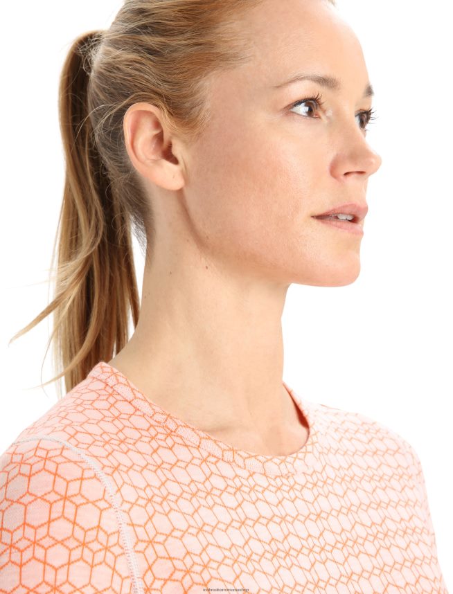 Icebreaker îmbrăcăminte zăpadă/fulger femei merino 250 vertex cu mânecă lungă echipaj termic top alpin geo DL46T858