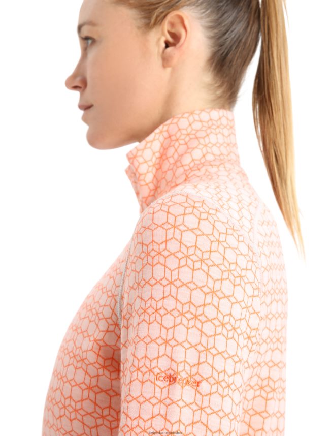 Icebreaker îmbrăcăminte zăpadă/fulger femei merino 250 vertex cu maneca lunga jumatate fermoar top termic alpin geo DL46T821