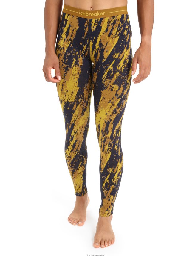 Icebreaker îmbrăcăminte aur tăcut/cuișoare femei merino 250 vertex jambiere termice sedimentare DL46T826