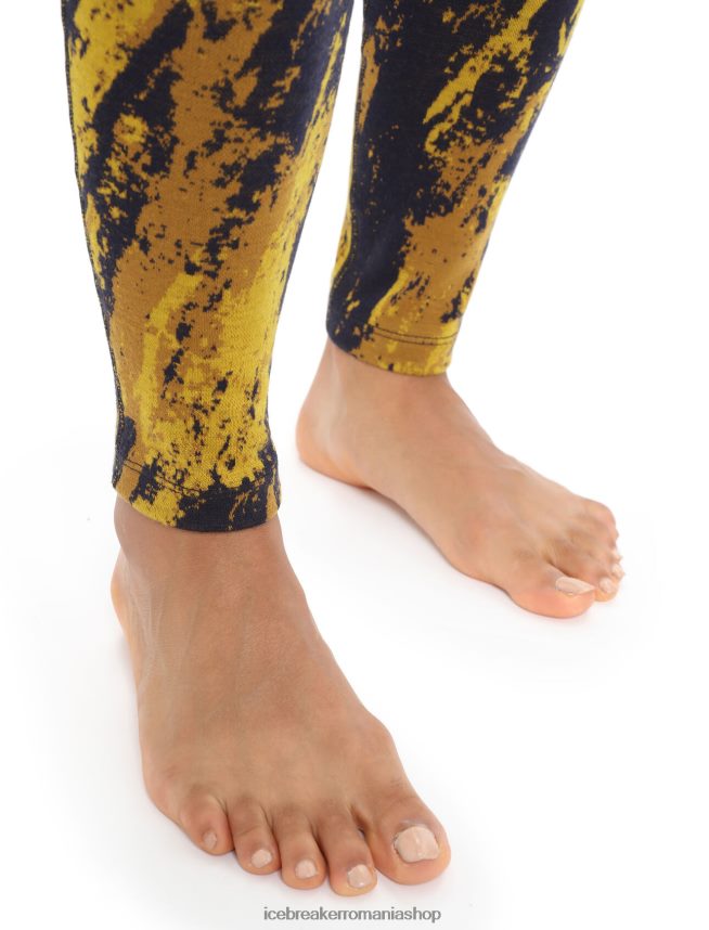 Icebreaker îmbrăcăminte aur tăcut/cuișoare femei merino 250 vertex jambiere termice sedimentare DL46T826