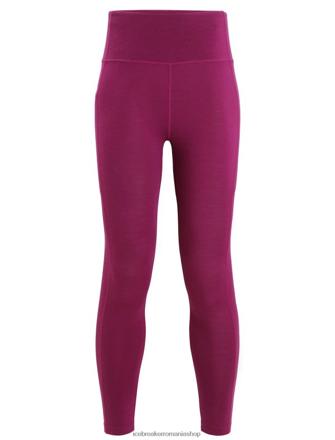 Icebreaker îmbrăcăminte du-te boabe femei colanti cu talie mare din merino fastray DL46T734