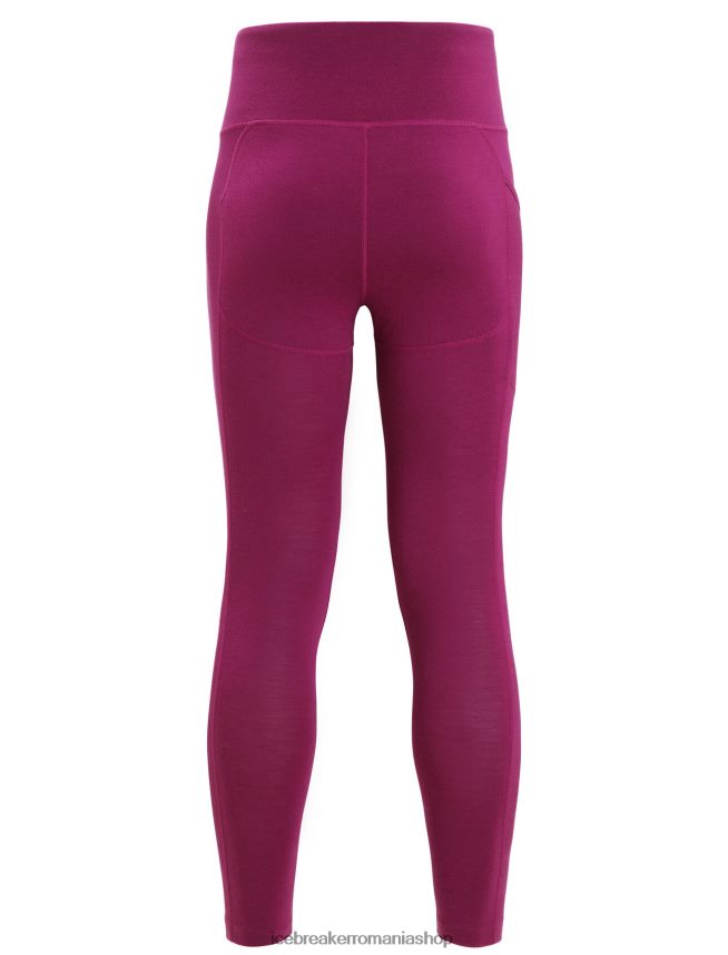 Icebreaker îmbrăcăminte du-te boabe femei colanti cu talie mare din merino fastray DL46T734