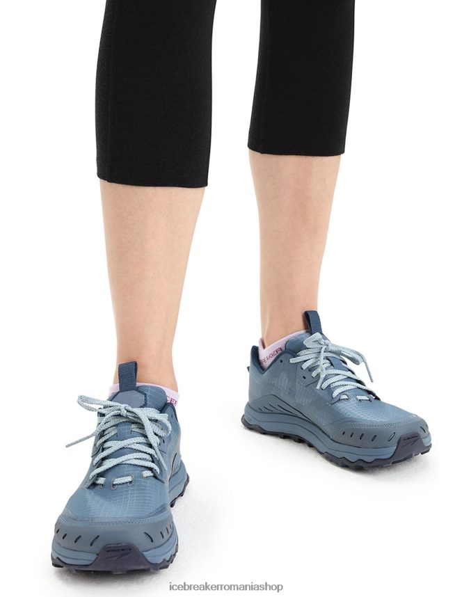 Icebreaker îmbrăcăminte negru femei colanți 3/4 cu talie mare din merino fastray DL46T737