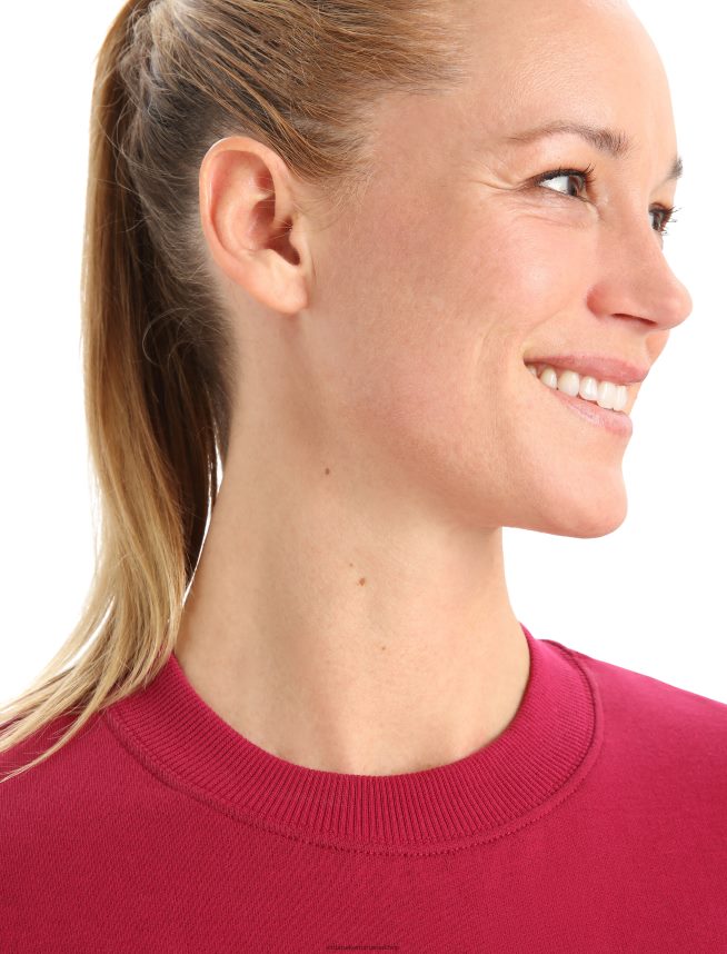 Icebreaker îmbrăcăminte cireașă femei hanorac merino central ii cu maneca lunga DL46T882